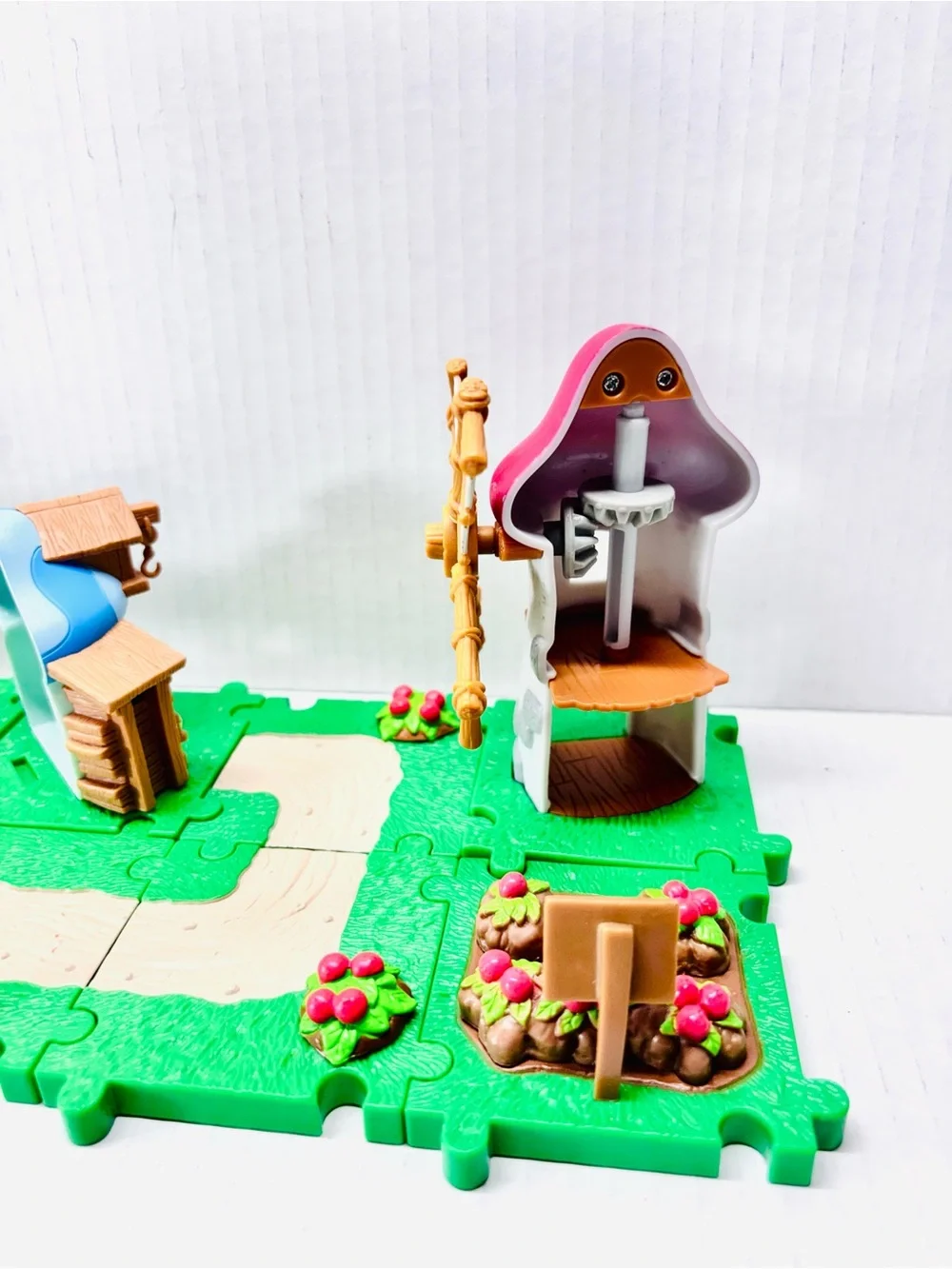 Micro Village Smurfs Gargamel Castle, Windmill & Beach Playset, With 6 Figures
